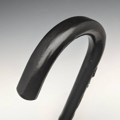 復古紳士大號手杖歐洲旅遊徽章弧形手柄 94 厘米